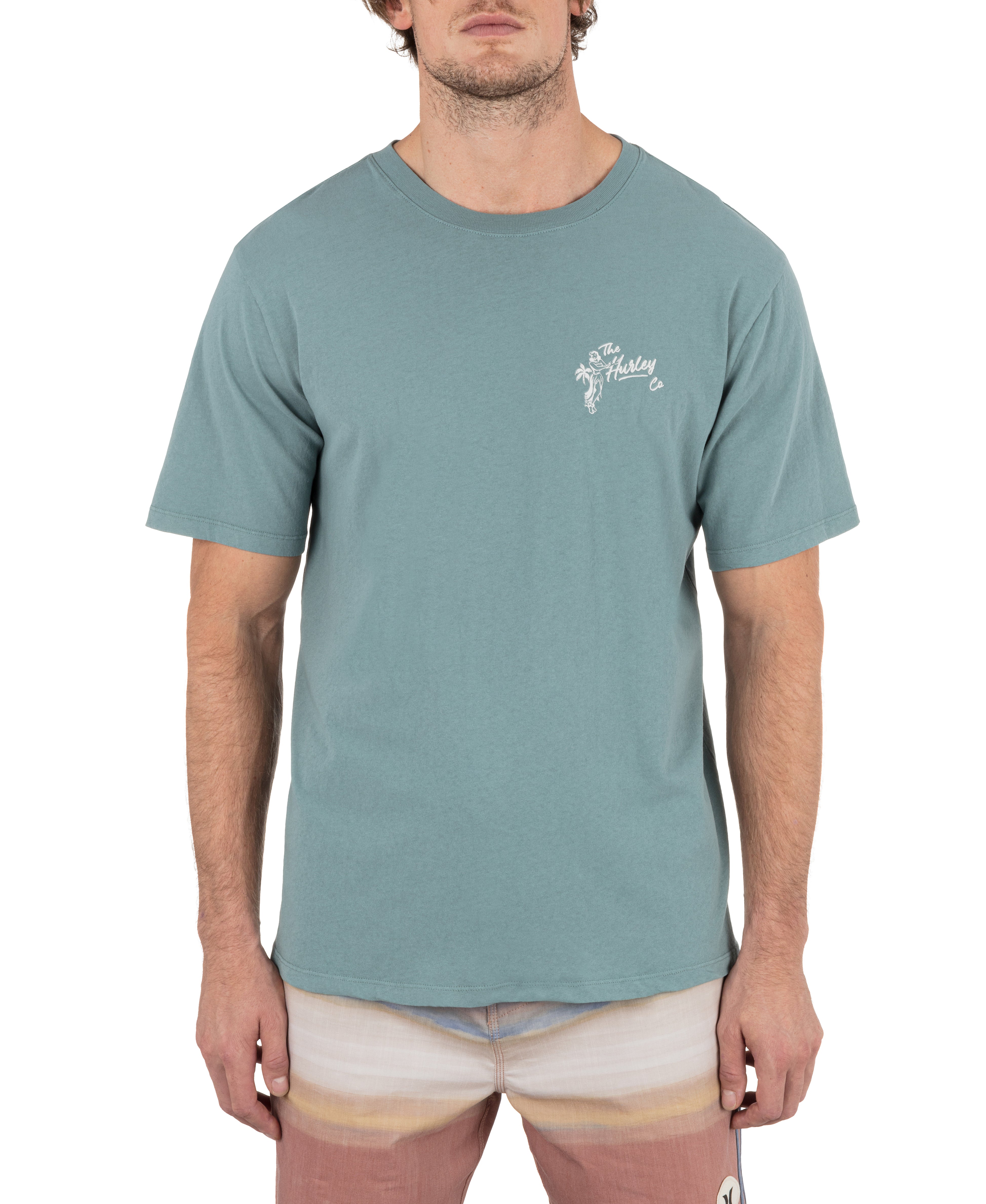 Hurley Mens Hula Gal Palms Short Sleeve T-Shirt