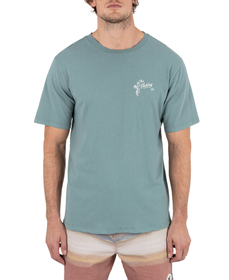 Hurley Mens Hula Gal Palms Short Sleeve T-Shirt