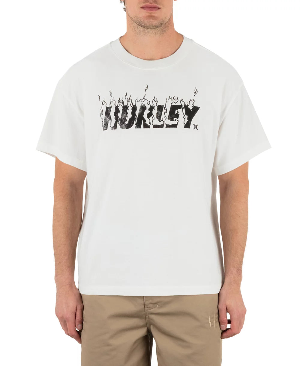 Hurley Mens On Fire Short Sleeve T-Shirt