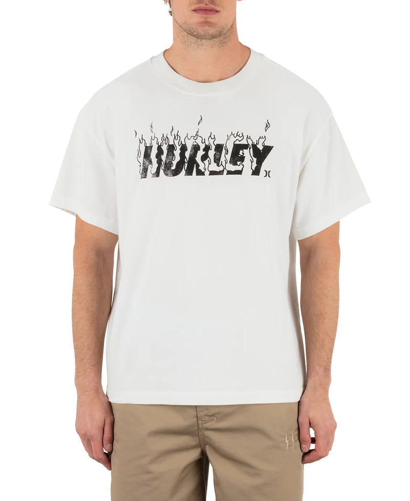 Hurley Mens On Fire Short Sleeve T-Shirt