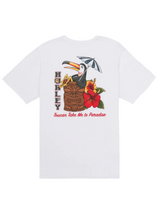 Hurley Mens Sippin On Paradise Short Sleeve T-Shirt