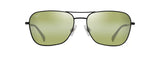 Maui Jim Na'auao Matte Black Varnish Frame - Maui HT Lens - Polarized Sunglasses