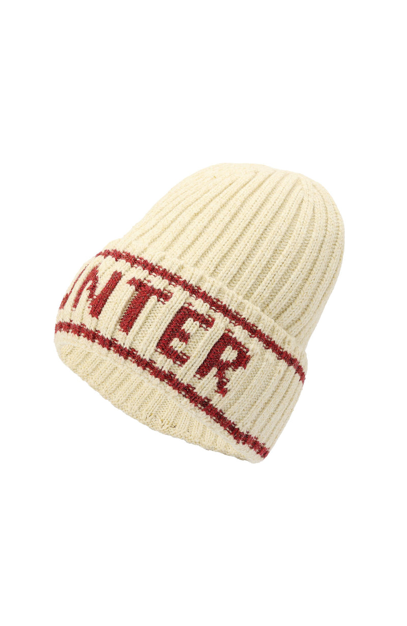 Hunter Metallic Rib Logo Cuff Beanie