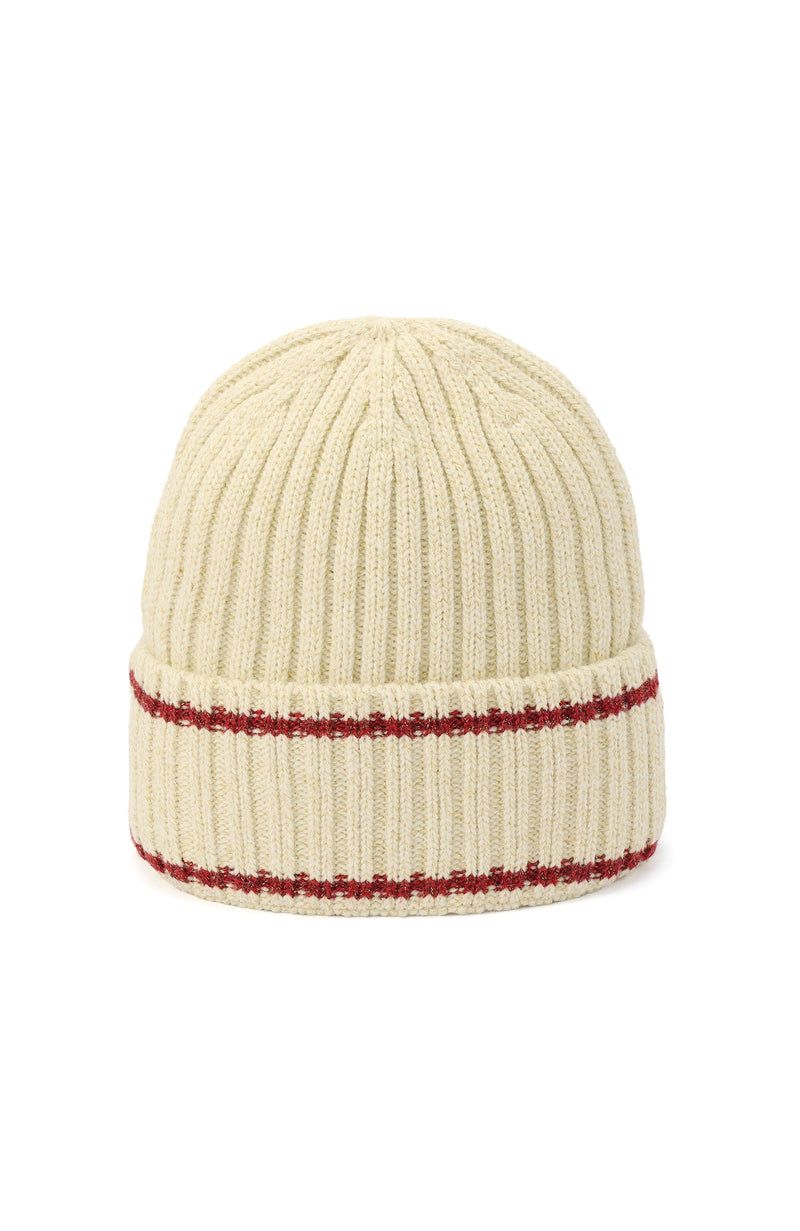 Hunter Metallic Rib Logo Cuff Beanie