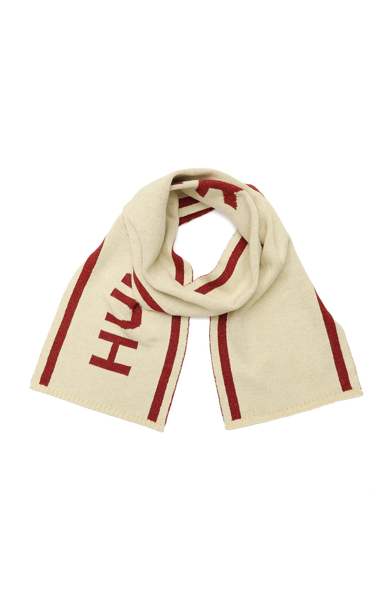 Hunter Metallic Rib Logo Scarf