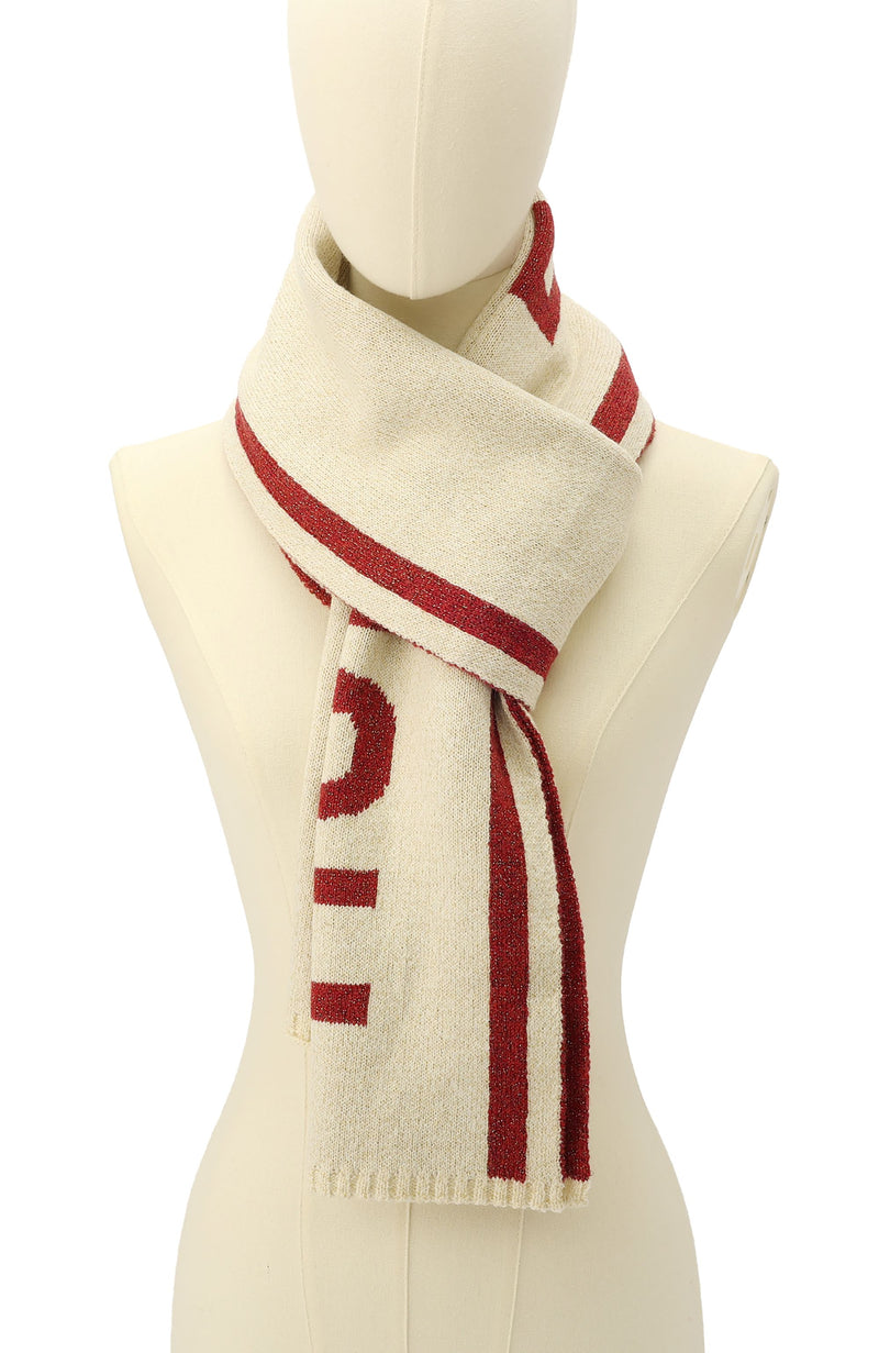 Hunter Metallic Rib Logo Scarf