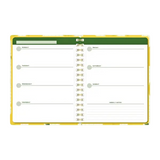 Denik Lemon Grid Hardcover Undated Planner