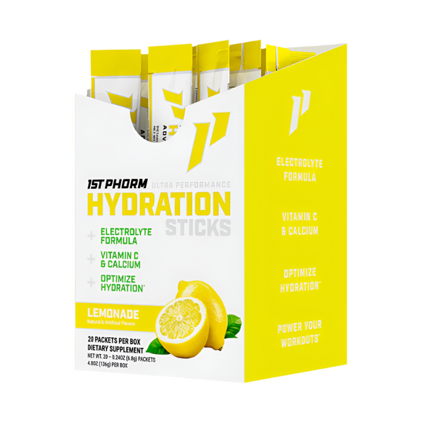 1st Phorm Hydration Sticks - Lemonade - 20 Servings