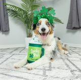 Huxley & Kent Lucky Pup Irish Latte Power Plush Dog Toy - Size Small