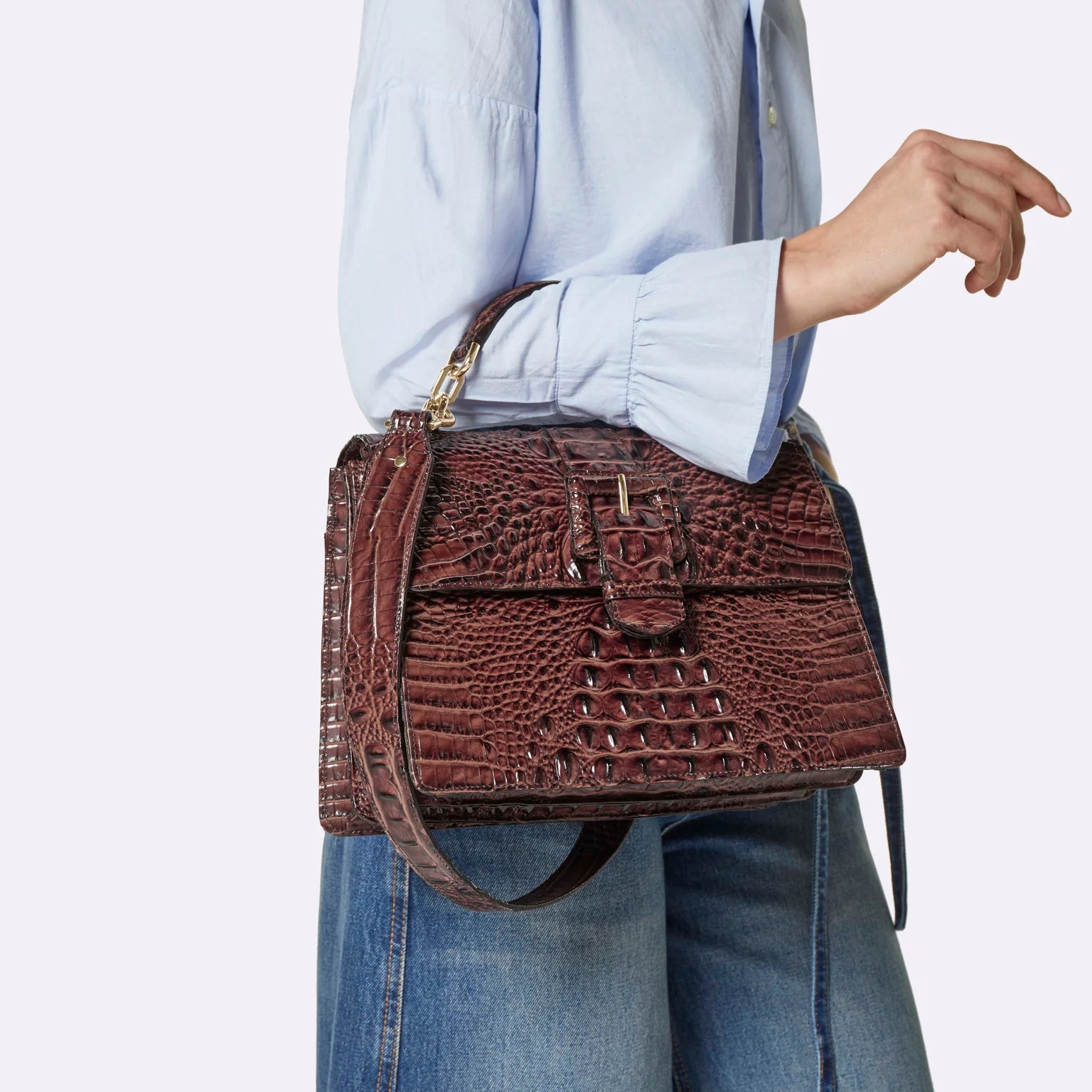 BRAHMIN Hallie Satchel Handbag