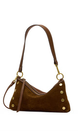 Hammitt Cinnamon Suede Shoulder Handbag