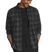 Rhone Mens Hardy Flannel Long Sleeve Shirt