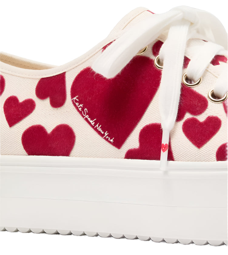 Kate Spade Womens Serve Sweet Hearts Sneakers