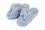 Snoozies Womens Hello Dottie Scuff with Bow Slippers - Size Small