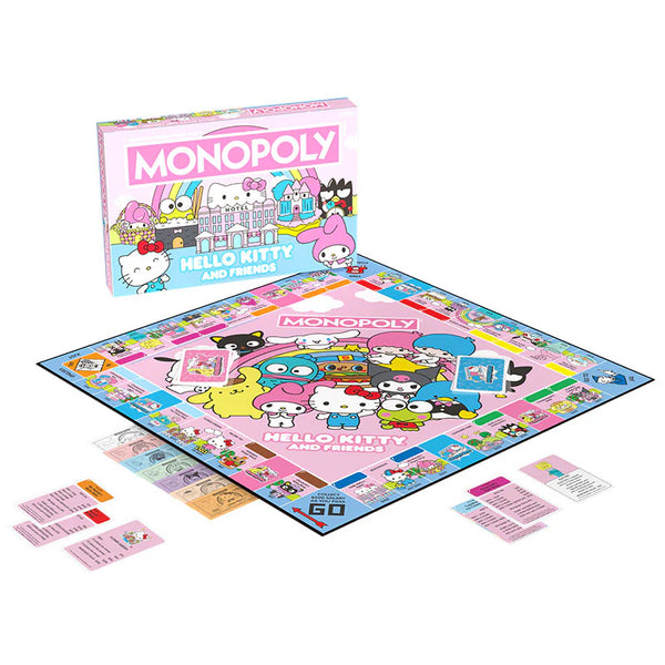 The OP Games Monopoly: Hello Kitty & Friends Board Game