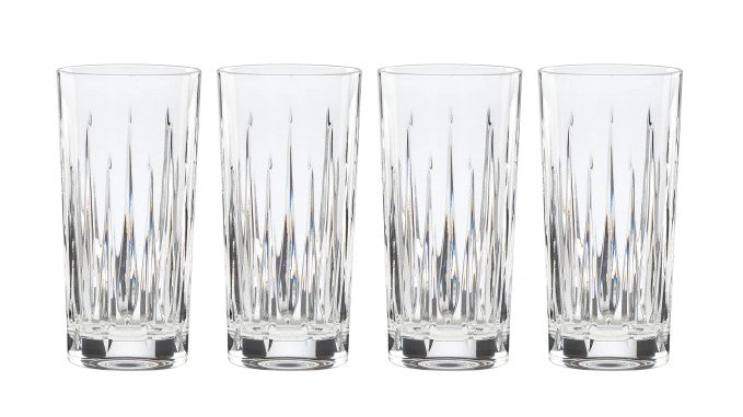 Lenox Reed & Barton Soho Crystal Highball Glasses - Set of 4