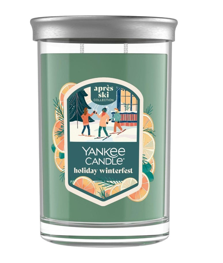 Yankee Candle Signature Large Tumbler Candle - Holiday Winterfest