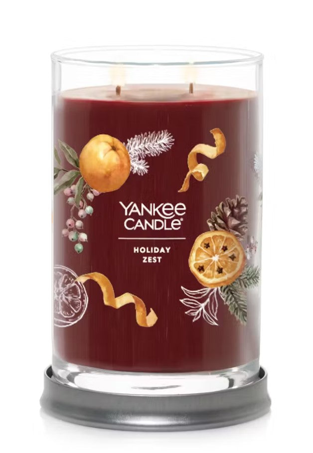 Yankee Candle Signature Large Tumbler Candle - Holiday Zest