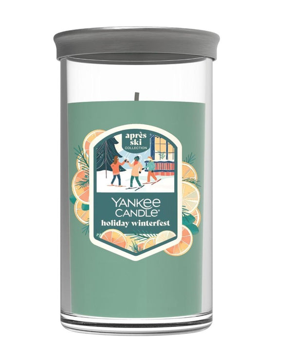 Yankee Candle Signature Medium Pillar Candle - Holiday Winterfest