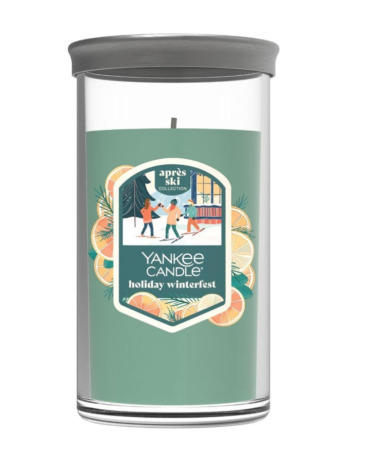 Yankee Candle Signature Medium Pillar Candle - Holiday Winterfest