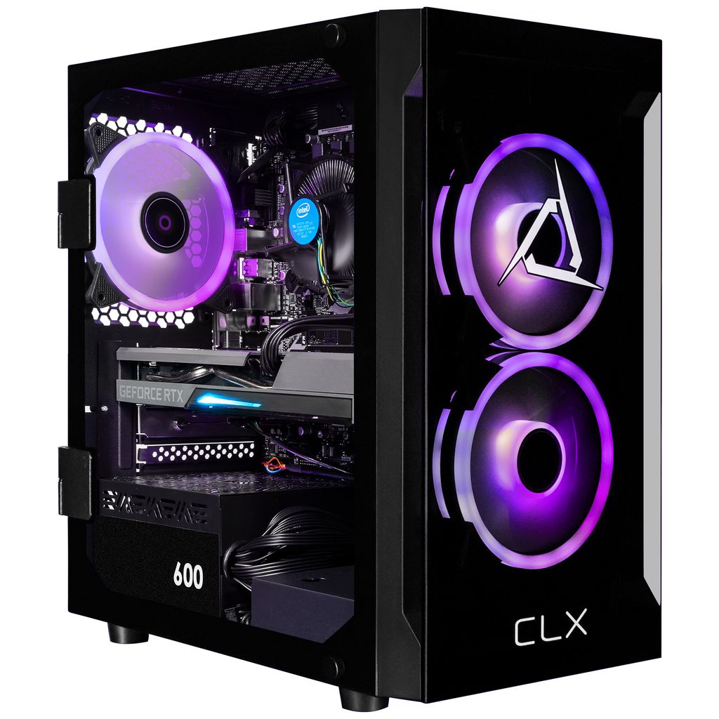 CLX SET Gaming Desktop - Intel Core i5 14400F 2.5GHz 10-Core Processor, 32GB DDR5 Memory, GeForce RTX 5060 8GB GDDR7 Graphics, 2TB SSD, WiFi, Windows 11 Home 64-bit