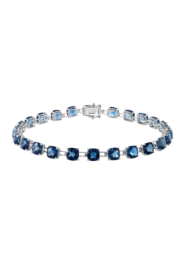 Effy 14K White Gold London Blue Topaz Bracelet