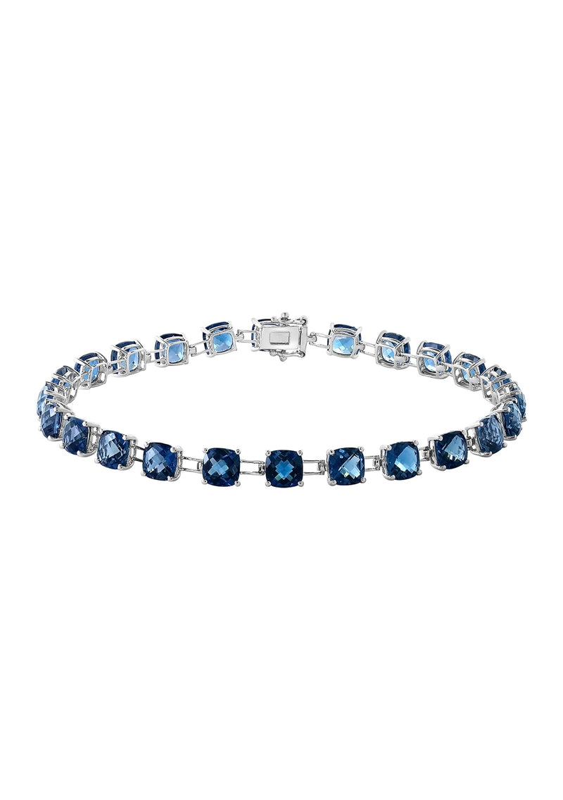 Effy 14K White Gold London Blue Topaz Bracelet