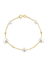 Effy 14K Yellow Gold Cultured Fresh Water Pearl Bracelet