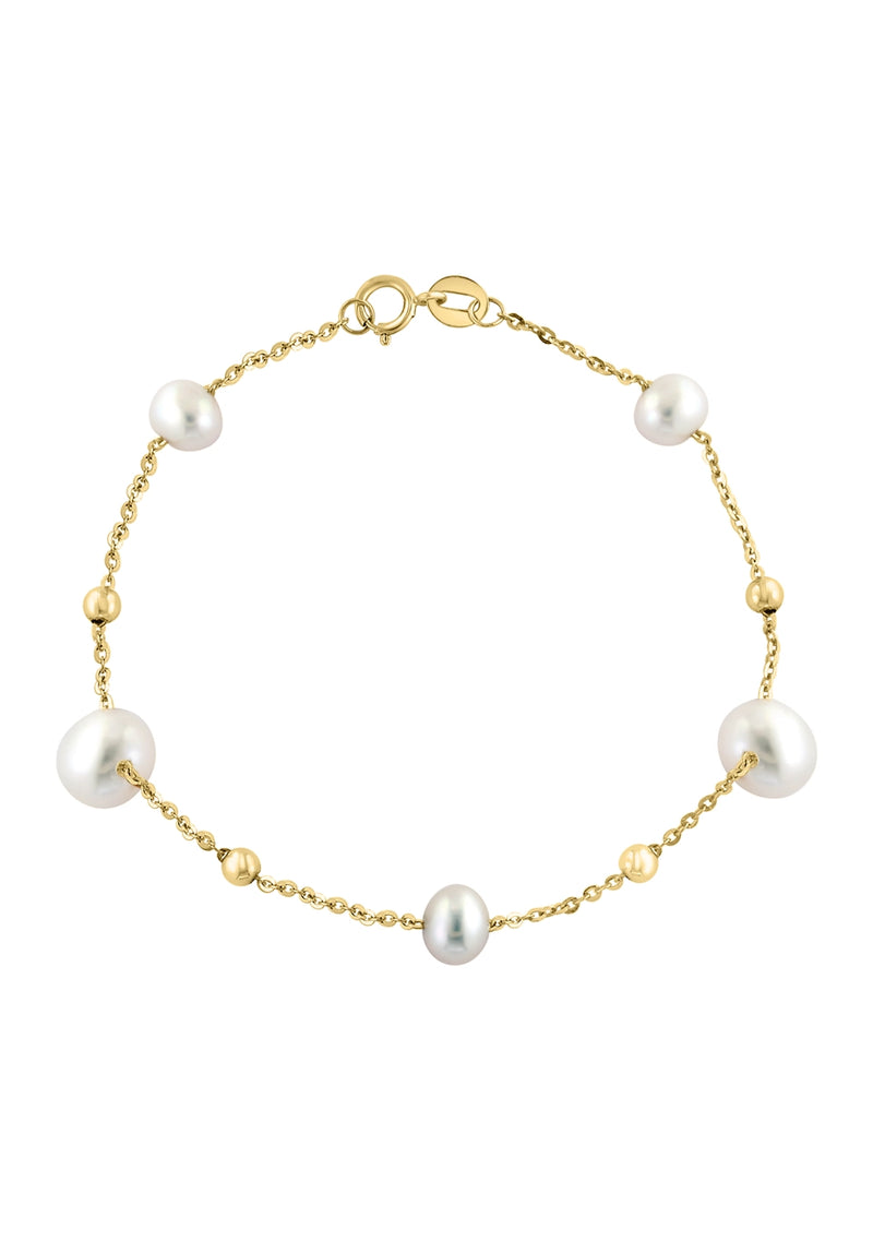 Effy 14K Yellow Gold Cultured Fresh Water Pearl Bracelet