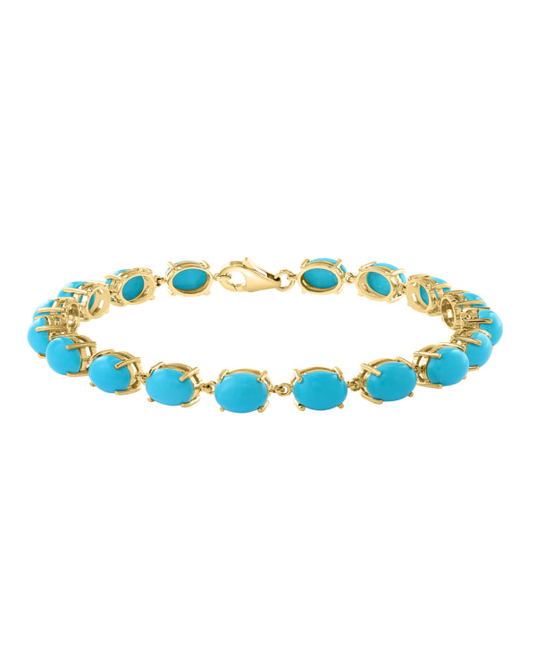 Effy 14K Yellow Gold Turquoise Bracelet