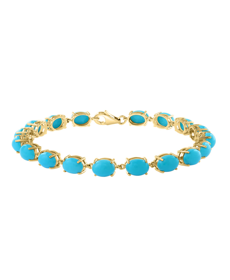 Effy 14K Yellow Gold Turquoise Bracelet