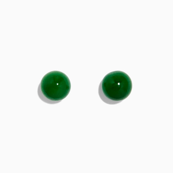 Effy 14K Yellow Gold Jade Stud Earrings