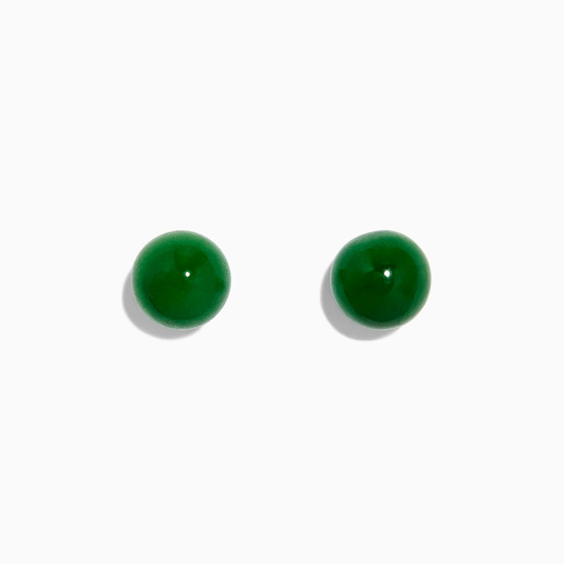 Effy 14K Yellow Gold Jade Stud Earrings