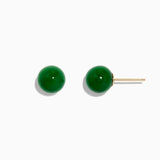 Effy 14K Yellow Gold Jade Stud Earrings