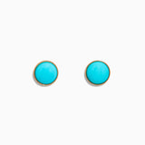 Effy 14K Yellow Gold Turquoise Stud Earrings