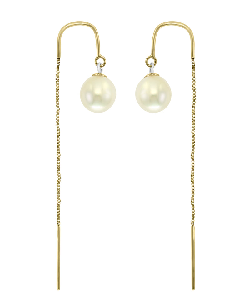 Effy 14K Yellow Gold Cultured Fresh Water Pearl Threader Earrings