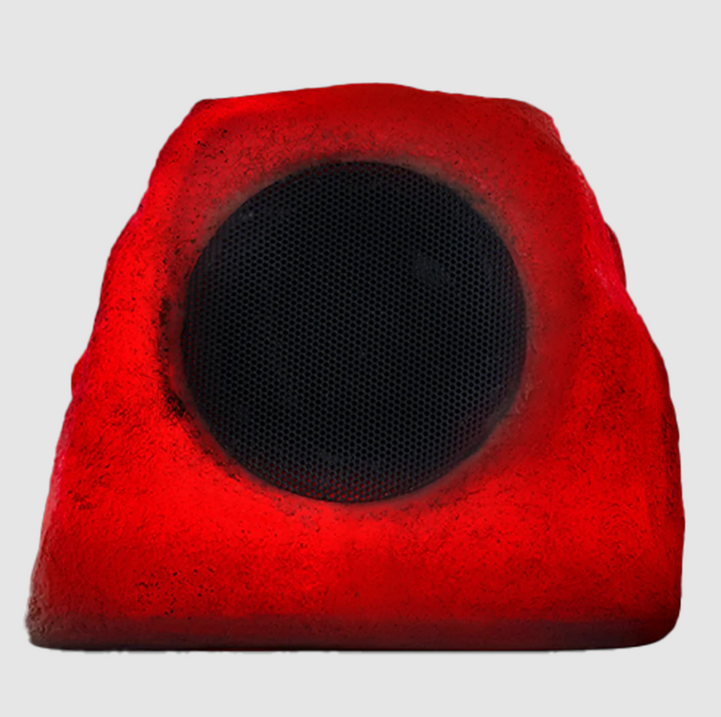 iHome IHRK-500LTMS 5" Outdoor Waterproof Solar Powered Glowing Rock Speaker Multi Link Single