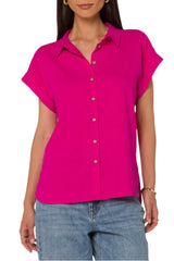 Velvet Heart Womens Ilene Short Sleeve Shirt