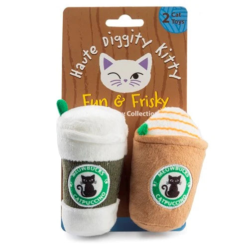 Haute Diggity Kitty Meowbucks Catnip Toys - 2 pk