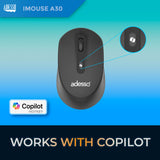 Adesso iMouse A30B Wireless Mouse with AI CoPilot Shortcut Button