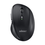 Adesso iMouse A60 Bluetooth 2.4Ghz RF Wireless Ergonomic Mouse with Copilot AI Button