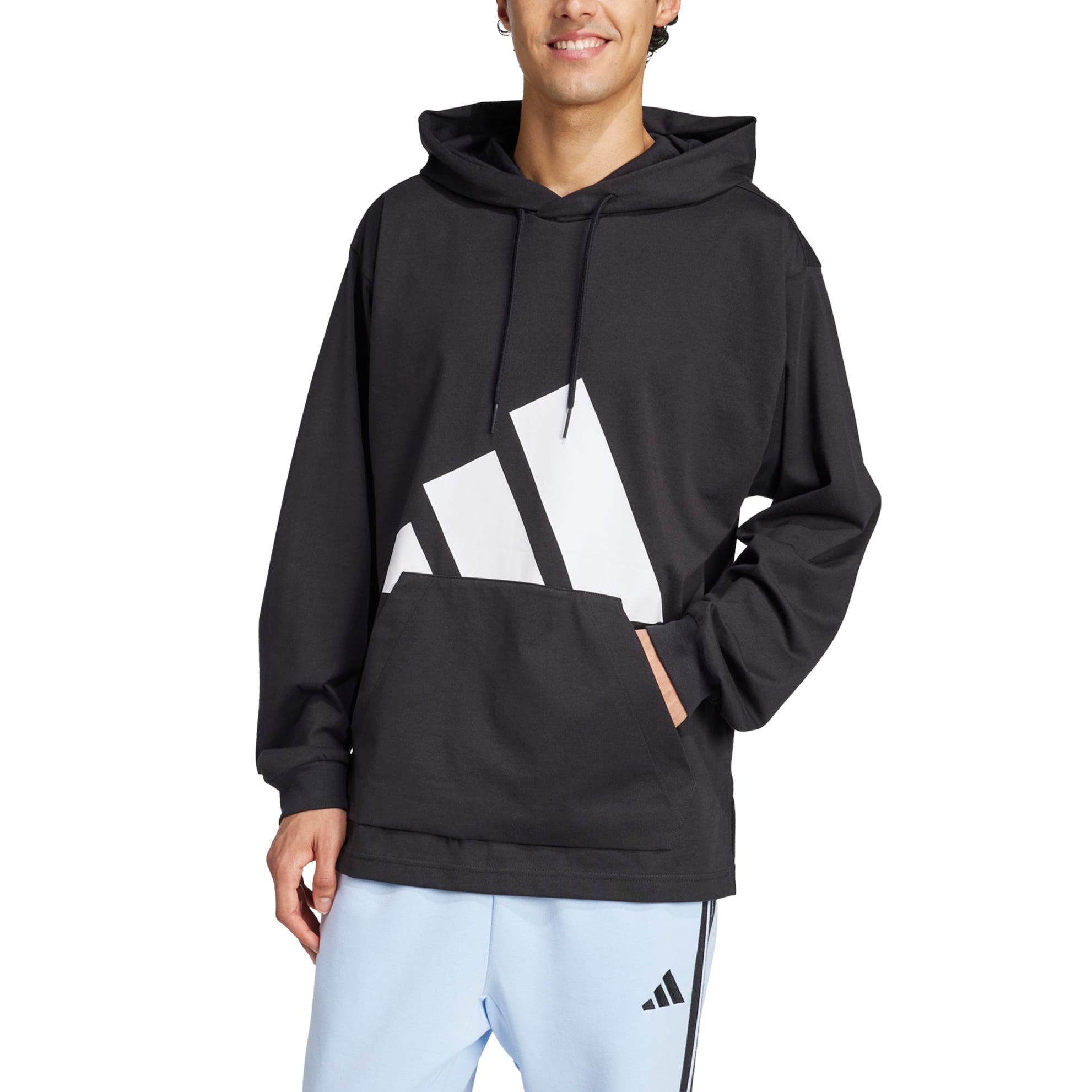 adidas Mens Essentials Big Logo Hoodie Sweatshirt