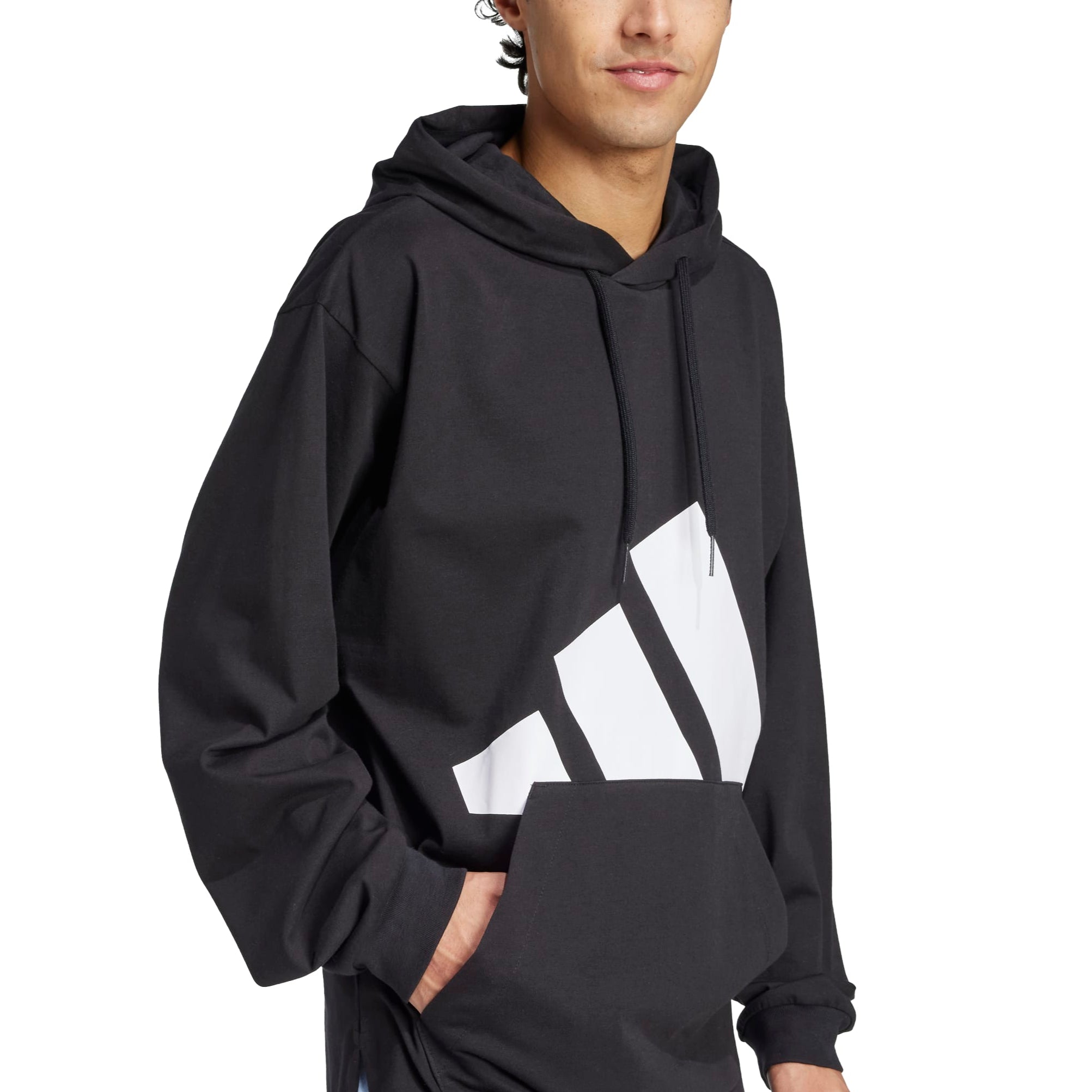 adidas Mens Essentials Big Logo Hoodie Sweatshirt