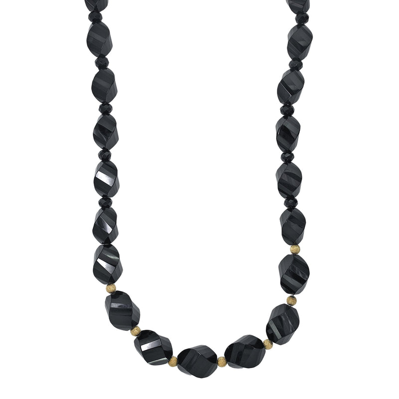 Effy 14K Yellow Gold Onyx Necklace
