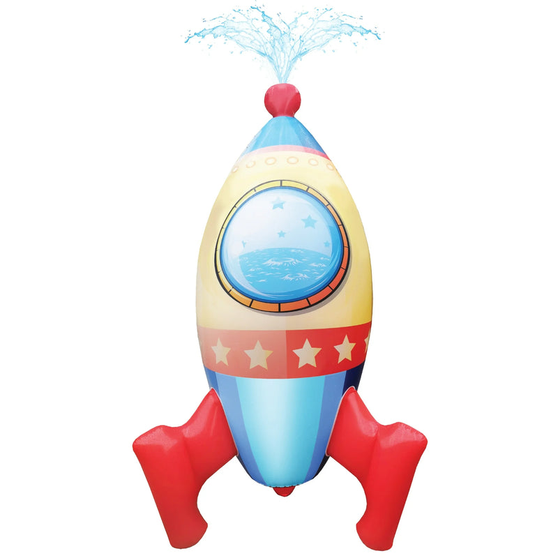 Rocket Inflatable Tube Splash Buddies Inflatable Rocket Ship Sprinkler – ShopCGX
