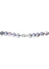 Effy 925 Sterling Silver Gray Freshwater Pearl Necklace