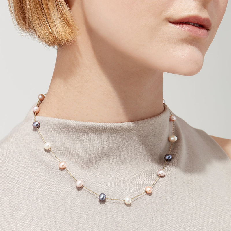 Effy 14K Yellow Gold Cultured Fresh Water Pearl Necklace