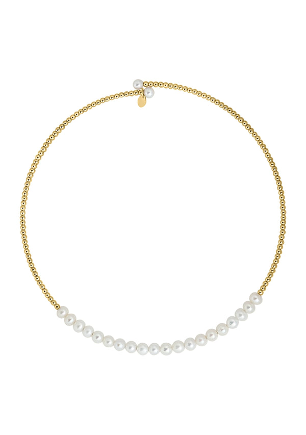 Effy 14K Yellow Gold Cultured Fresh Water Pearl Station Necklace