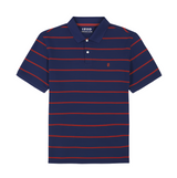 IZOD Mens Rugby Stripe Short Sleeve Polo Shirt