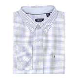 IZOD Mens Performance Comfort Tattersol Long Sleeve Shirt
